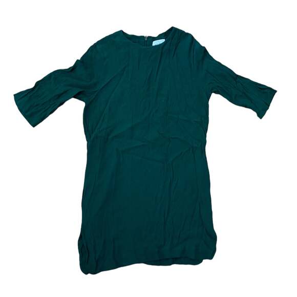 Stockholm atelier & other stories emerald green shift dress 3/4 length 12 - Picture 1 of 5